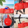 image:imageBlack HeavyDuty Large Mesh Sports Duffle Bag Dry Bag Diving Equipment Scuba Bag with Zipper Great for Gym Workout Sport Balls Storage Scuba Gear Snorkeling Water Sports and TravelRed