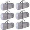 image:imageBlack HeavyDuty Large Mesh Sports Duffle Bag Dry Bag Diving Equipment Scuba Bag with Zipper Great for Gym Workout Sport Balls Storage Scuba Gear Snorkeling Water Sports and TravelGrey