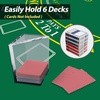 image:imageGSE Blackjack Game Combo Set with Blackjack Layout Felt 6Deck Automatic Card Shuffler 8Deck Dealer Shoe and Discard Holder Tray 5 of Cut Cards  Great for Family Casino Game Night6Deck Blackjack Set