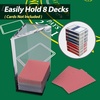 image:imageGSE Blackjack Game Combo Set with Blackjack Layout Felt 6Deck Automatic Card Shuffler 8Deck Dealer Shoe and Discard Holder Tray 5 of Cut Cards  Great for Family Casino Game Night8Deck Blackjack Set