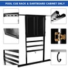 image:imageGSE Games amp Sports Expert 10 Billiard Pool Cue Rack amp Dart Board Cabinet Combination Wall Mounted Billiard Pool Cue Rack Only Dartboard Cabinet Only with Dart ScoreboardBlack
