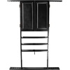 image:imageGSE Games amp Sports Expert 10 Billiard Pool Cue Rack amp Dart Board Cabinet Combination Wall Mounted Billiard Pool Cue Rack Only Dartboard Cabinet Only with Dart ScoreboardBlack