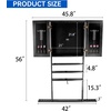 image:imageGSE Games amp Sports Expert 10 Billiard Pool Cue Rack amp Dart Board Cabinet Combination Wall Mounted Billiard Pool Cue Rack Only Dartboard Cabinet Only with Dart ScoreboardBlack