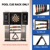 image:imageGSE Games amp Sports Expert 10 Billiard Pool Cue Rack amp Dart Board Cabinet Combination Wall Mounted Billiard Pool Cue Rack Only Dartboard Cabinet Only with Dart ScoreboardBlack
