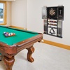 image:imageGSE Games amp Sports Expert 10 Billiard Pool Cue Rack amp Dart Board Cabinet Combination Wall Mounted Billiard Pool Cue Rack Only Dartboard Cabinet Only with Dart ScoreboardBlack