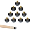 image:imageGSE Games amp Sports Expert 10 Pieces 12mm13mm Billiard Pool Tips SoftHard Screwon Tips Replacement or White Pool Cue Stick Nylon Ferrules Replacement13mm