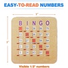 image:imageGSE Games amp Sports Expert 10Pack Reusable Shutter Bingo Cards 5Ply Stitched FingerTip Slide Bingo Game Cards with QuickClear Sliding Windows100Pack Cards