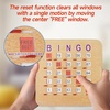 image:imageGSE Games amp Sports Expert 10Pack Reusable Shutter Bingo Cards 5Ply Stitched FingerTip Slide Bingo Game Cards with QuickClear Sliding Windows10Pack Cards
