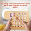 image:imageGSE Games amp Sports Expert 10Pack Reusable Shutter Bingo Cards 5Ply Stitched FingerTip Slide Bingo Game Cards with QuickClear Sliding Windows200Pack Cards