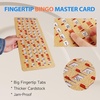 image:imageGSE Games amp Sports Expert 10Pack Reusable Shutter Bingo Cards 5Ply Stitched FingerTip Slide Bingo Game Cards with QuickClear Sliding WindowsMaster Board