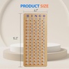 image:imageGSE Games amp Sports Expert 10Pack Reusable Shutter Bingo Cards 5Ply Stitched FingerTip Slide Bingo Game Cards with QuickClear Sliding WindowsMaster Board