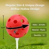image:imageGSE Games amp Sports Expert 12Pack Practice Golf Balls 40mm Limited Flight Plastic Soft Golf Balls Airflow Hollow Training Golf Ball for Swing Practice Several Colors AvailableRed