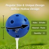 image:imageGSE Games amp Sports Expert 12Pack Practice Golf Balls 40mm Limited Flight Plastic Soft Golf Balls Airflow Hollow Training Golf Ball for Swing Practice Several Colors AvailableBlue