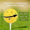 image:imageGSE Games amp Sports Expert 12Pack Practice Golf Balls 40mm Limited Flight Plastic Soft Golf Balls Airflow Hollow Training Golf Ball for Swing Practice Several Colors AvailableYellow