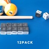 image:imageGSE Games amp Sports Expert 12Pack of BilliardPool Cue Chalks Billiard Pool Table Accessories for HomeTournament Use 6 Colors AvailableBlack