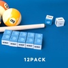 image:imageGSE Games amp Sports Expert 12Pack of BilliardPool Cue Chalks Billiard Pool Table Accessories for HomeTournament Use 6 Colors AvailableBlue