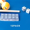 image:imageGSE Games amp Sports Expert 12Pack of BilliardPool Cue Chalks Billiard Pool Table Accessories for HomeTournament Use 6 Colors AvailableGray