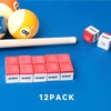 image:imageGSE Games amp Sports Expert 12Pack of BilliardPool Cue Chalks Billiard Pool Table Accessories for HomeTournament Use 6 Colors AvailableRed