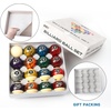 image:imageGSE Games amp Sports Expert 2 14Inch Professional Regulation Size Billiards Pool Balls Set Standard Set of 16 Pool Balls for Billiard Table Pool Table Accessories Several Colors AvailableDark Marble Style Balls