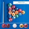 image:imageGSE Games amp Sports Expert 2 14Inch Professional Regulation Size Billiards Pool Balls Set Standard Set of 16 Pool Balls for Billiard Table Pool Table Accessories Several Colors AvailablePearl Style Balls
