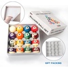 image:imageGSE Games amp Sports Expert 2 14Inch Professional Regulation Size Billiards Pool Balls Set Standard Set of 16 Pool Balls for Billiard Table Pool Table Accessories Several Colors AvailableMarble Style Balls