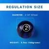 image:imageGSE Games amp Sports Expert 2 14Inch Professional Regulation Size Billiards Pool Balls Set Standard Set of 16 Pool Balls for Billiard Table Pool Table Accessories Several Colors AvailableBlack Marbelite Swirl Style Balls