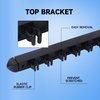 image:imageGSE Games amp Sports Expert 2Piece 6812 Billiard Pool Cue Rack Wall Mounted Holders Billiard Cue Sticks Wall Rack Set12 Cue  Black