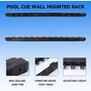 image:imageGSE Games amp Sports Expert 2Piece 6812 Billiard Pool Cue Rack Wall Mounted Holders Billiard Cue Sticks Wall Rack Set12 Cue  Black