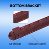 image:imageGSE Games amp Sports Expert 2Piece 6812 Billiard Pool Cue Rack Wall Mounted Holders Billiard Cue Sticks Wall Rack Set12 Cue  Mahogany