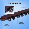 image:imageGSE Games amp Sports Expert 2Piece 6812 Billiard Pool Cue Rack Wall Mounted Holders Billiard Cue Sticks Wall Rack Set12 Cue  Mahogany