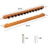 image:imageGSE Games amp Sports Expert 2Piece 6812 Billiard Pool Cue Rack Wall Mounted Holders Billiard Cue Sticks Wall Rack Set12 Cue  Oak
