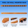 image:imageGSE Games amp Sports Expert 2Piece 6812 Billiard Pool Cue Rack Wall Mounted Holders Billiard Cue Sticks Wall Rack Set12 Cue  Oak