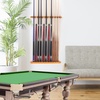 image:imageGSE Games amp Sports Expert 2Piece 6812 Billiard Pool Cue Rack Wall Mounted Holders Billiard Cue Sticks Wall Rack Set12 Cue  Oak