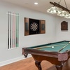 image:imageGSE Games amp Sports Expert 2Piece 6812 Billiard Pool Cue Rack Wall Mounted Holders Billiard Cue Sticks Wall Rack Set6 Cue  Acrylic