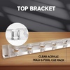 image:imageGSE Games amp Sports Expert 2Piece 6812 Billiard Pool Cue Rack Wall Mounted Holders Billiard Cue Sticks Wall Rack Set6 Cue  Acrylic
