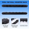 image:imageGSE Games amp Sports Expert 2Piece 6812 Billiard Pool Cue Rack Wall Mounted Holders Billiard Cue Sticks Wall Rack Set6 Cue  Black