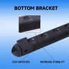 image:imageGSE Games amp Sports Expert 2Piece 6812 Billiard Pool Cue Rack Wall Mounted Holders Billiard Cue Sticks Wall Rack Set6 Cue  Black