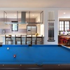 image:imageGSE Games amp Sports Expert 2Piece 6812 Billiard Pool Cue Rack Wall Mounted Holders Billiard Cue Sticks Wall Rack Set6 Cue  Brushed Grey