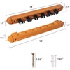 image:imageGSE Games amp Sports Expert 2Piece 6812 Billiard Pool Cue Rack Wall Mounted Holders Billiard Cue Sticks Wall Rack Set6 Cue  Oak