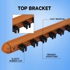 image:imageGSE Games amp Sports Expert 2Piece 6812 Billiard Pool Cue Rack Wall Mounted Holders Billiard Cue Sticks Wall Rack Set6 Cue  Oak