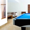 image:imageGSE Games amp Sports Expert 2Piece 6812 Billiard Pool Cue Rack Wall Mounted Holders Billiard Cue Sticks Wall Rack Set6 Cue  Oak