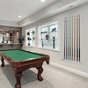 image:imageGSE Games amp Sports Expert 2Piece 6812 Billiard Pool Cue Rack Wall Mounted Holders Billiard Cue Sticks Wall Rack Set8 Cue  Acrylic