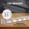 image:imageGSE Games amp Sports Expert 2Piece 6812 Billiard Pool Cue Rack Wall Mounted Holders Billiard Cue Sticks Wall Rack Set8 Cue  Acrylic