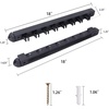 image:imageGSE Games amp Sports Expert 2Piece 6812 Billiard Pool Cue Rack Wall Mounted Holders Billiard Cue Sticks Wall Rack Set8 Cue  Black