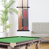 image:imageGSE Games amp Sports Expert 2Piece 6812 Billiard Pool Cue Rack Wall Mounted Holders Billiard Cue Sticks Wall Rack Set8 Cue  Black