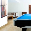 image:imageGSE Games amp Sports Expert 2Piece 6812 Billiard Pool Cue Rack Wall Mounted Holders Billiard Cue Sticks Wall Rack Set8 Cue  Black