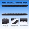 image:imageGSE Games amp Sports Expert 2Piece 6812 Billiard Pool Cue Rack Wall Mounted Holders Billiard Cue Sticks Wall Rack Set8 Cue  Black
