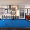 image:imageGSE Games amp Sports Expert 2Piece 6812 Billiard Pool Cue Rack Wall Mounted Holders Billiard Cue Sticks Wall Rack Set8 Cue  Brushed Grey