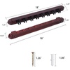 image:imageGSE Games amp Sports Expert 2Piece 6812 Billiard Pool Cue Rack Wall Mounted Holders Billiard Cue Sticks Wall Rack Set8 Cue  Mahogany