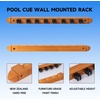 image:imageGSE Games amp Sports Expert 2Piece 6812 Billiard Pool Cue Rack Wall Mounted Holders Billiard Cue Sticks Wall Rack Set8 Cue  Oak